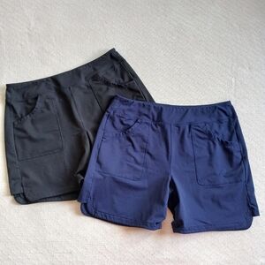 lands end ♡ 2 sport shorts black blue